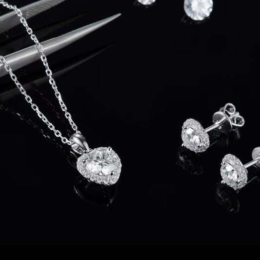 Lumen Heart Stud Earrings