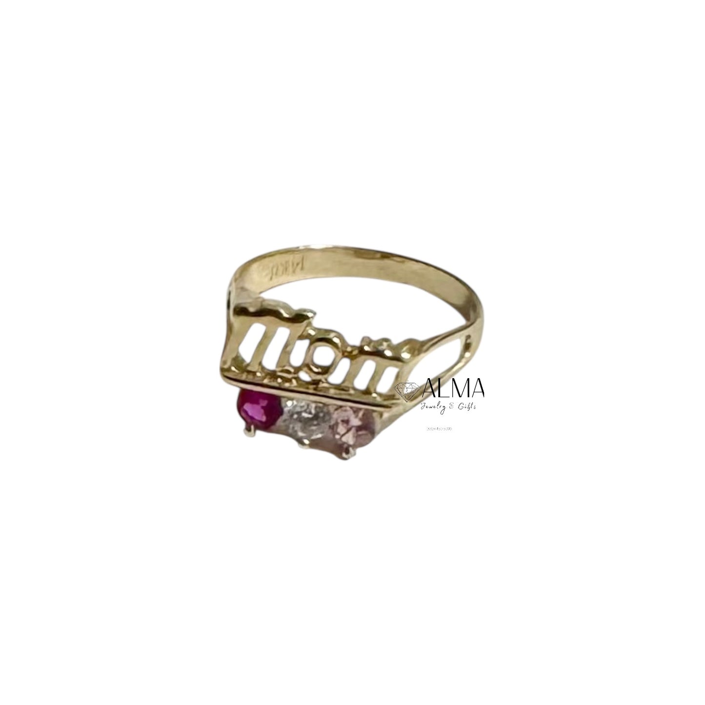 Mom 3 kids ring