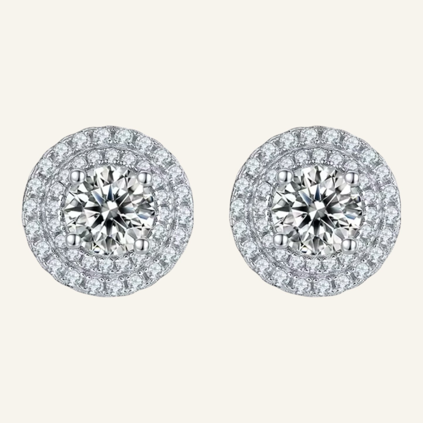 Lumen Halo Stud Earrings