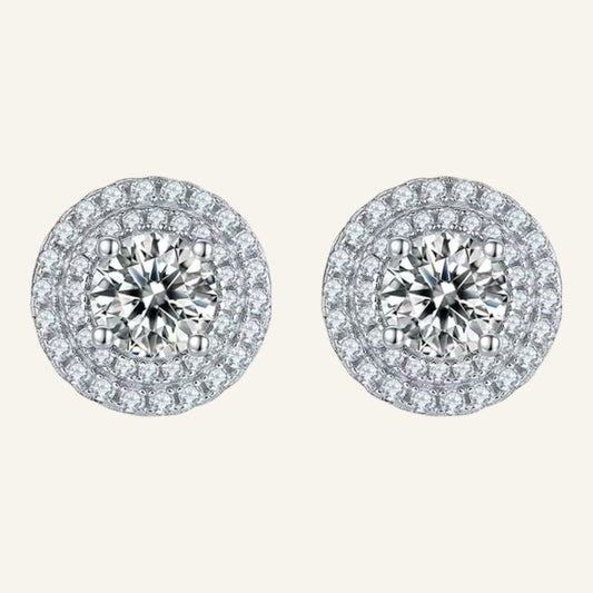 Lumen Halo Stud Earrings