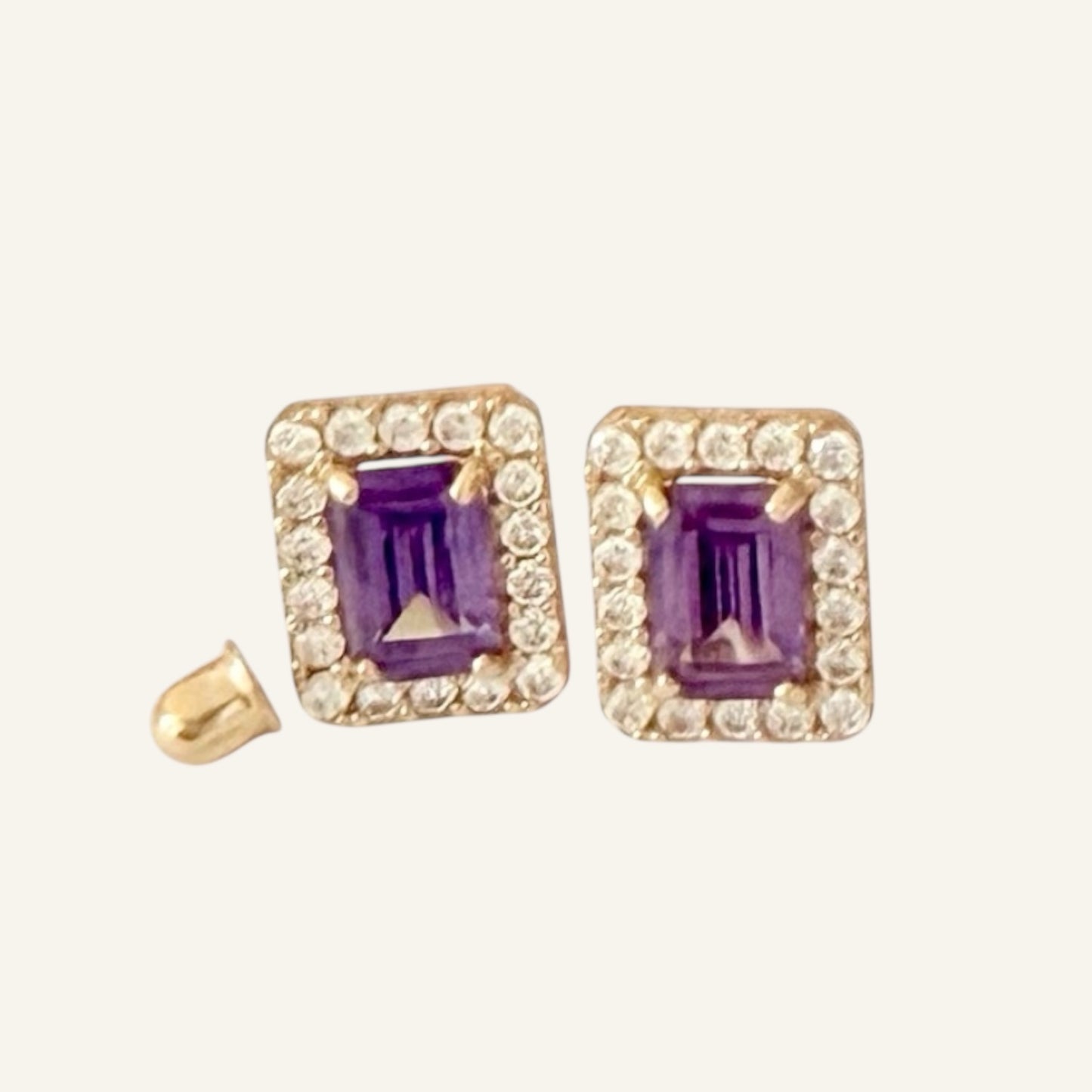 Radiant Halo Classic Stud Earrings