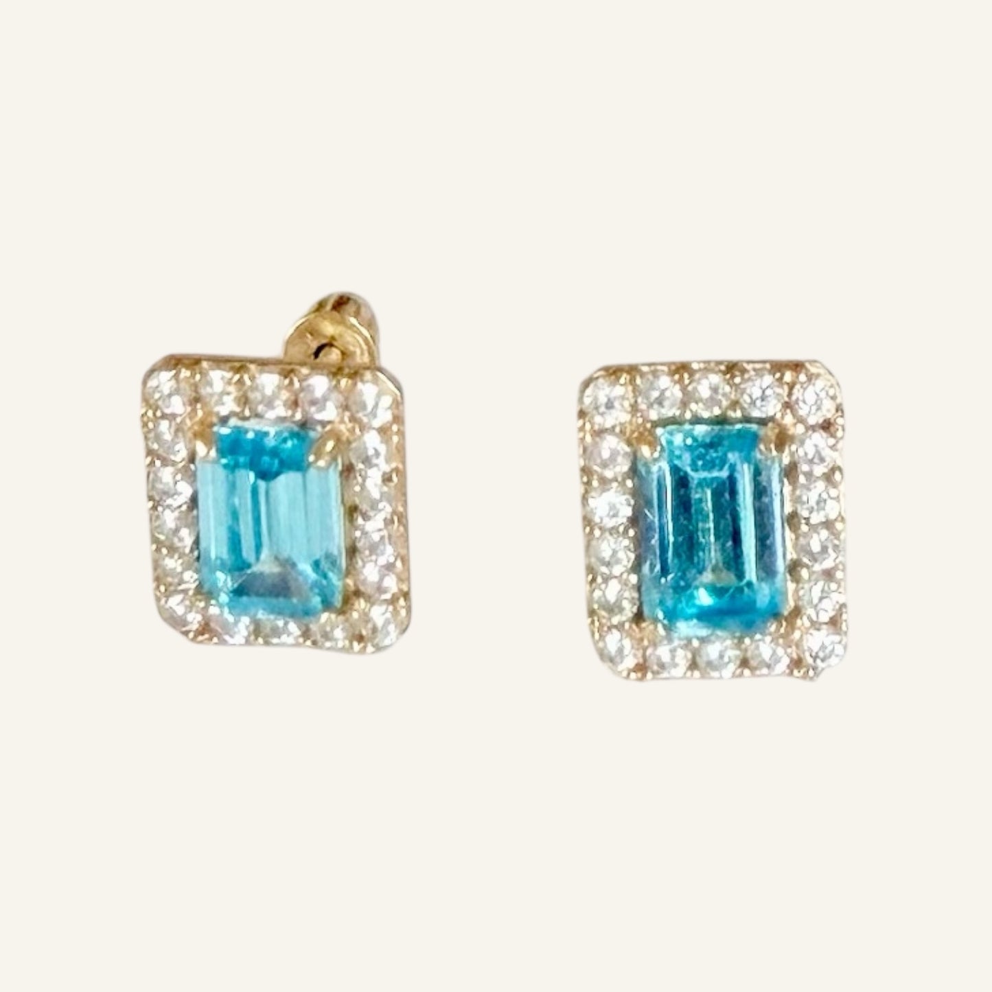 Radiant Halo Classic Stud Earrings