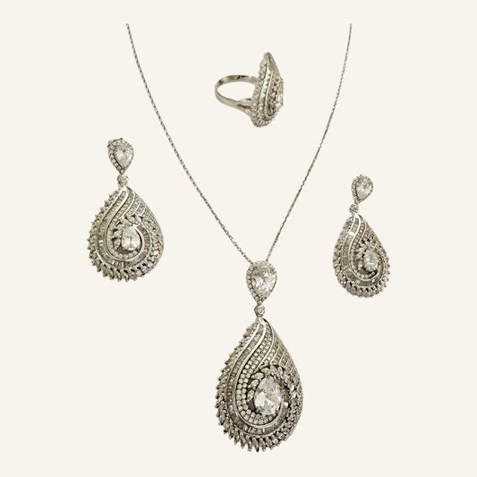 Aura Teardrop · One-of-a-Kind Jewelry Set