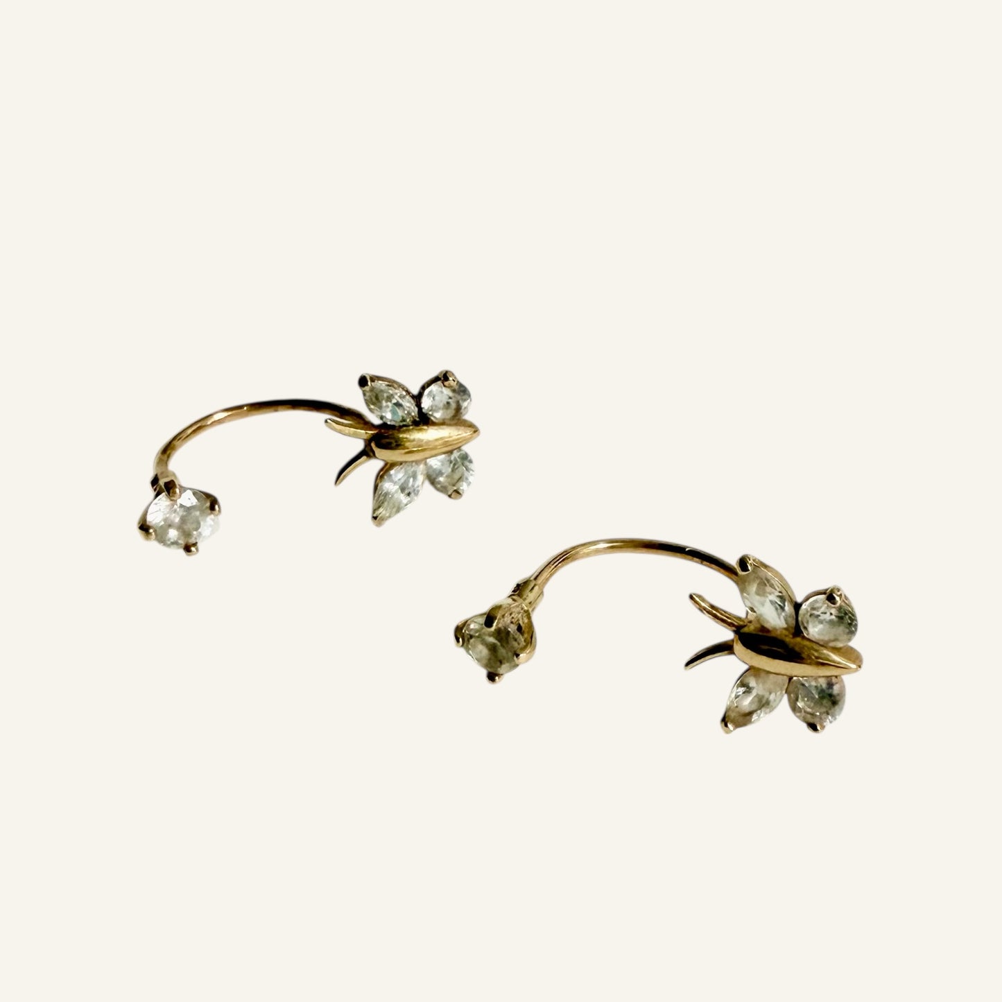 Butterfly Ear Jacket Earrings