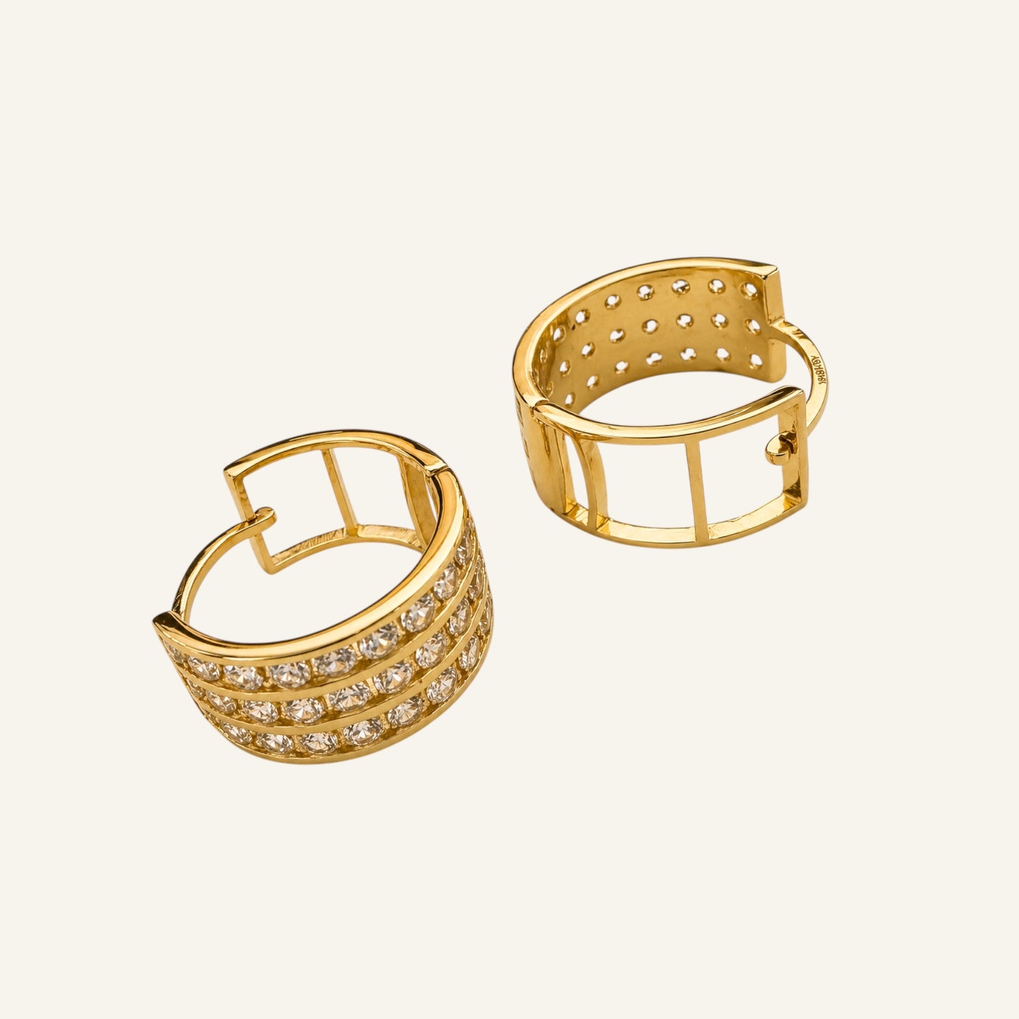 Aurora Triple Row Hoops