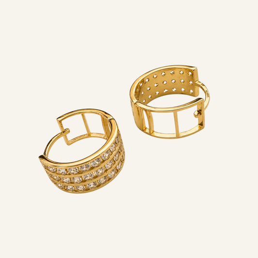 Aurora Triple Row Hoops