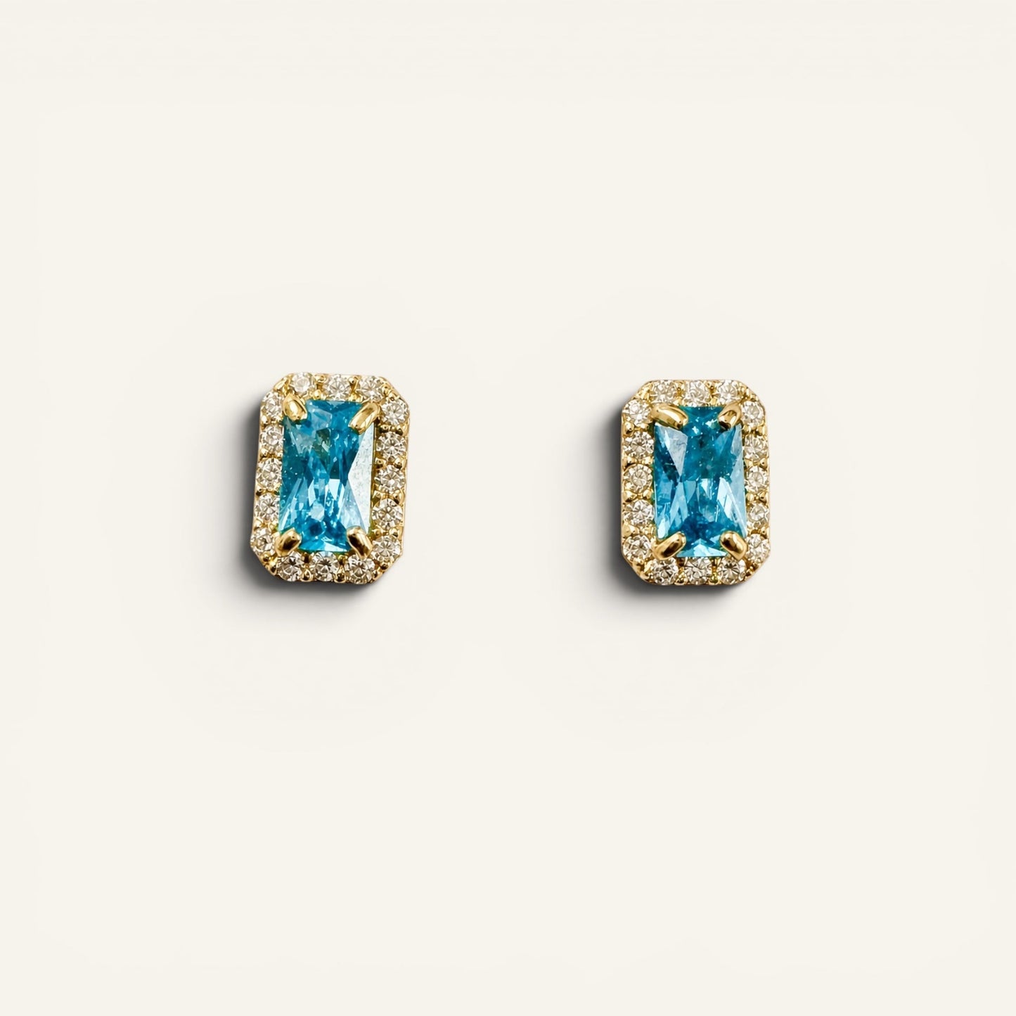 Radiant Halo Petite Stud Earrings