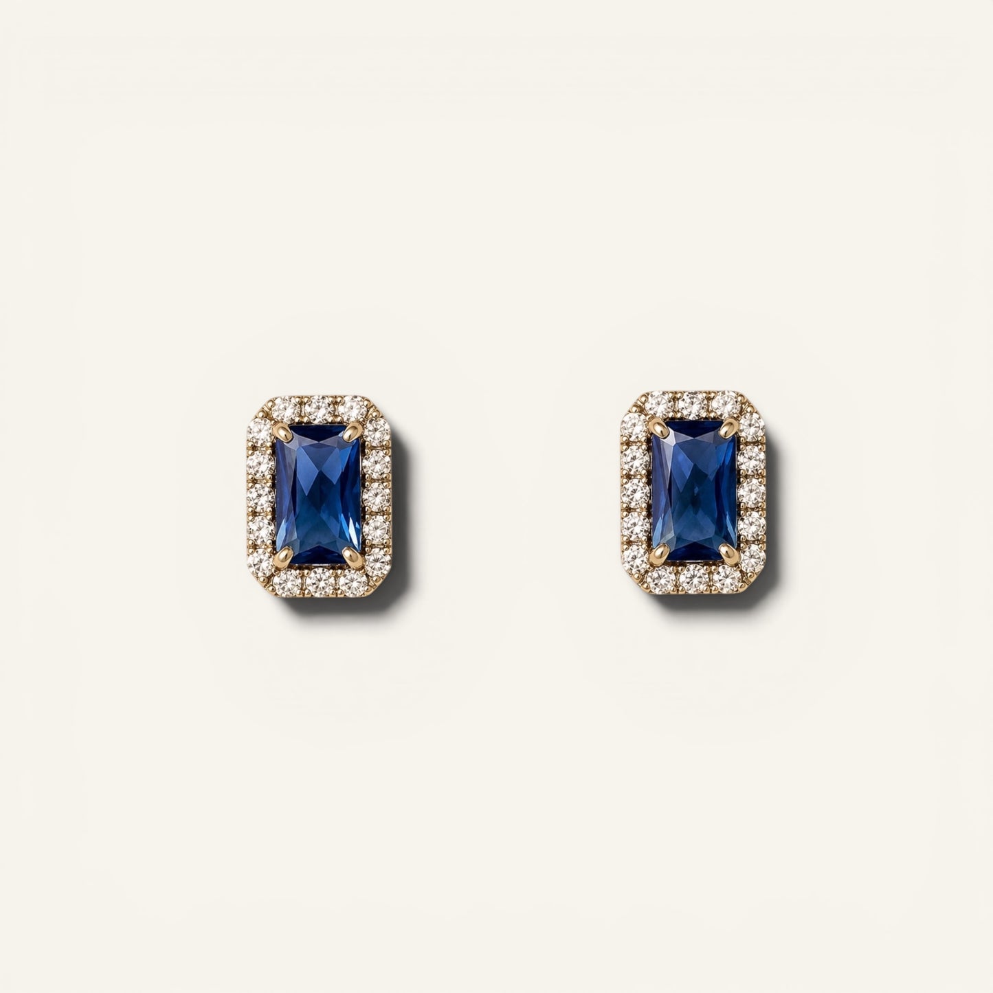 Radiant Halo Petite Stud Earrings