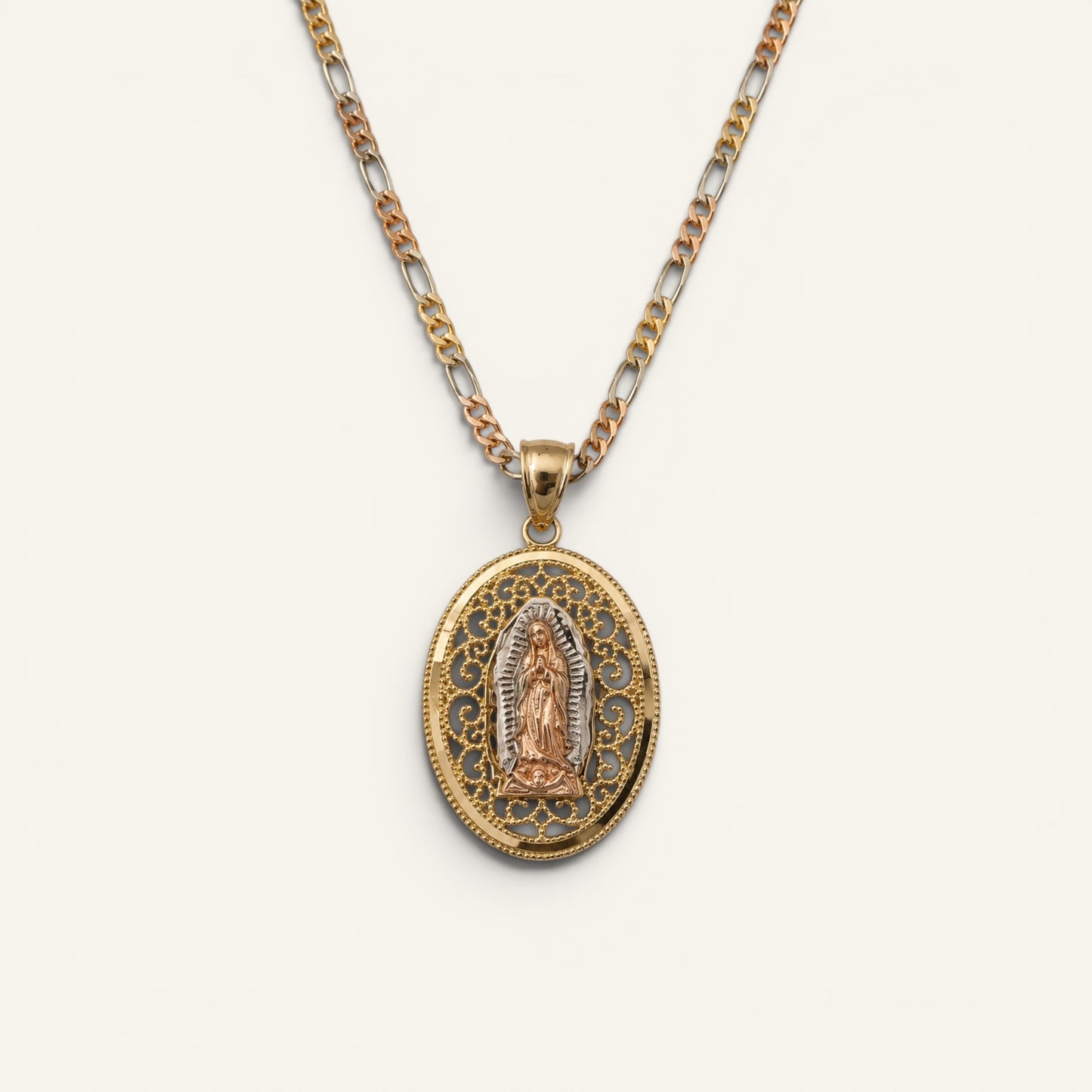 Guadalupe Sanctuary Filigree Pendant