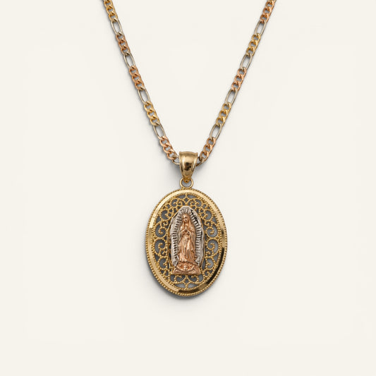 Guadalupe Sanctuary Filigree Pendant