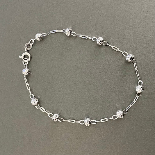 Bracelet in Sterling Silver 8in.