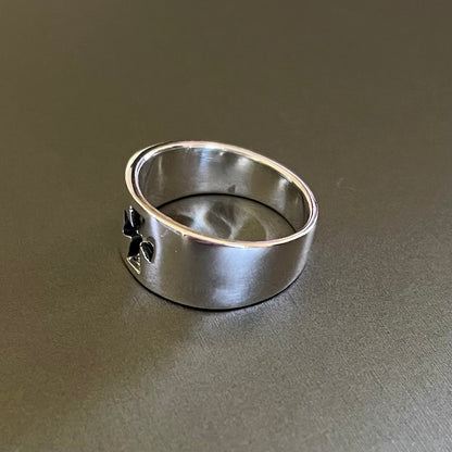 Cross Silver Ring #9