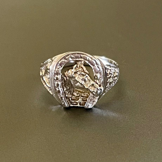 Horseshoe Silver Ring #10