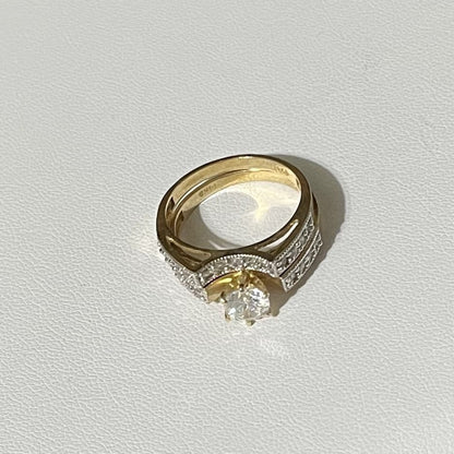 14K Gold engagement ring #8.5