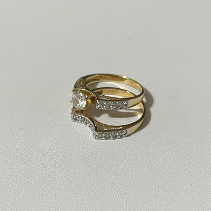 14K Gold engagement ring #8.5