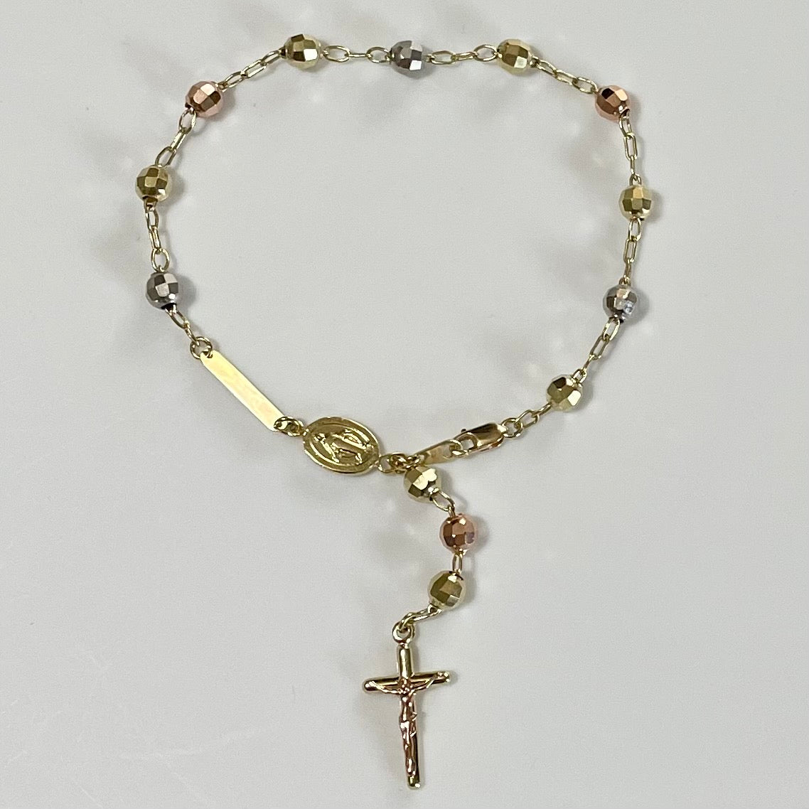 Tricolor Rosary Bracelet