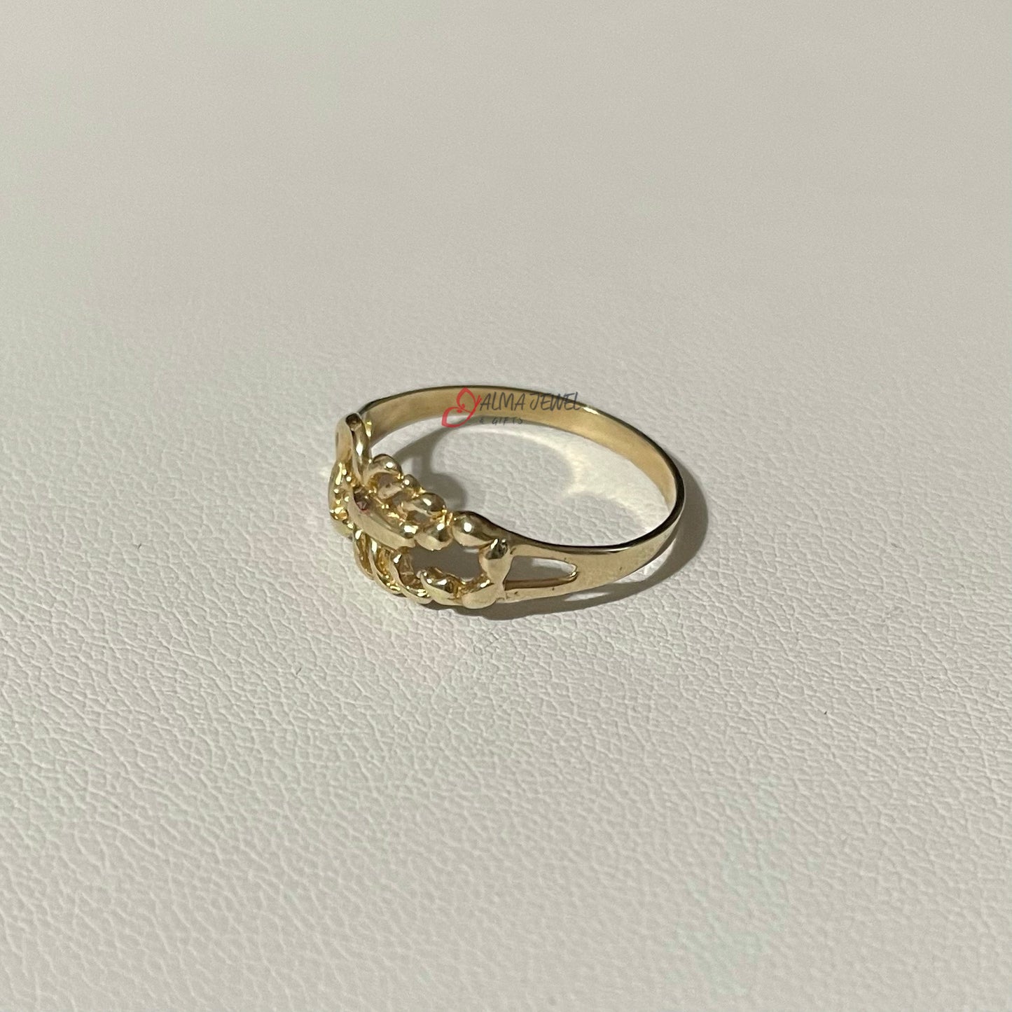14K Gold Lady Ring, scorpion #7.5