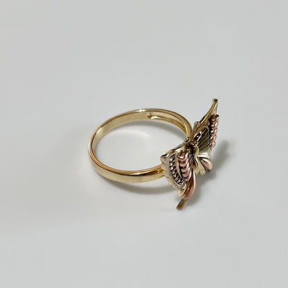 14K Gold Butterfly Lady Ring