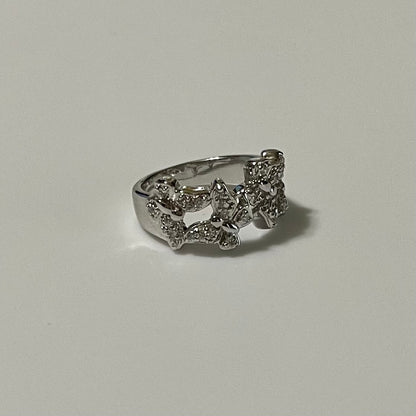 3-Butterflies Lady ring in Sterling Silver