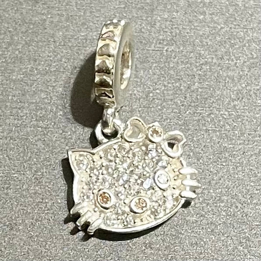 Hello Kitty Charm, in .925 Sterling Silver