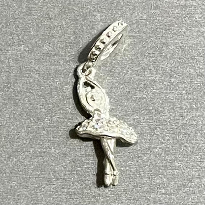 Ballet Dancer Charm, in .925 Sterling Silver