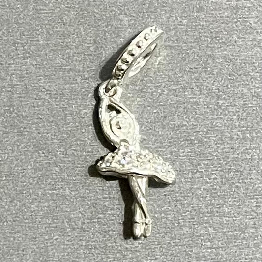 Ballet Dancer Charm, in .925 Sterling Silver