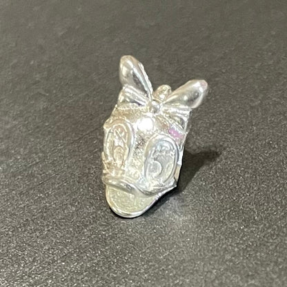 Daisy Duck Slide Spacer .925 Sterling Silver
