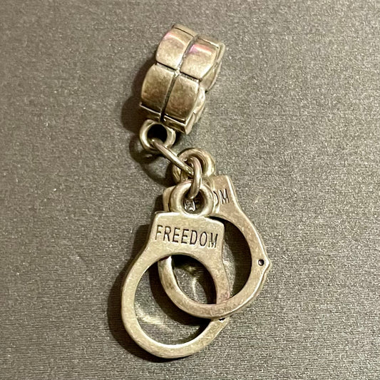 Handcuffs Charm .925 Sterling Silver