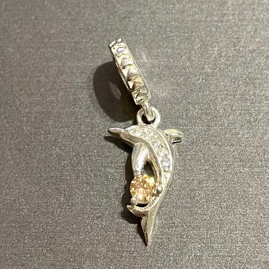Dolphin Charm .925 Sterling Silver