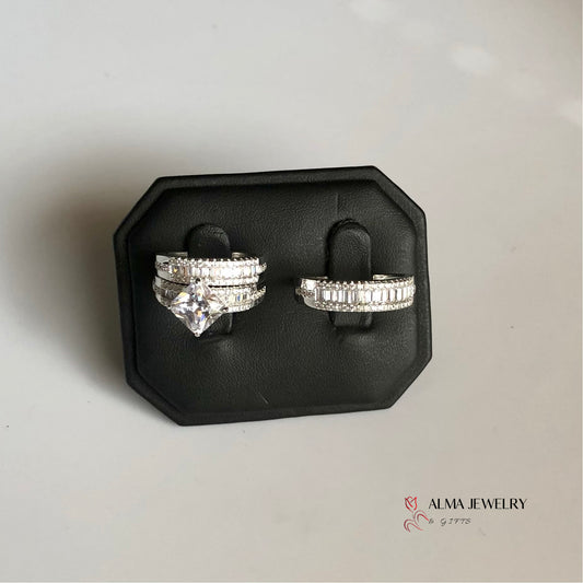 Wedding Set in Sterling Silver