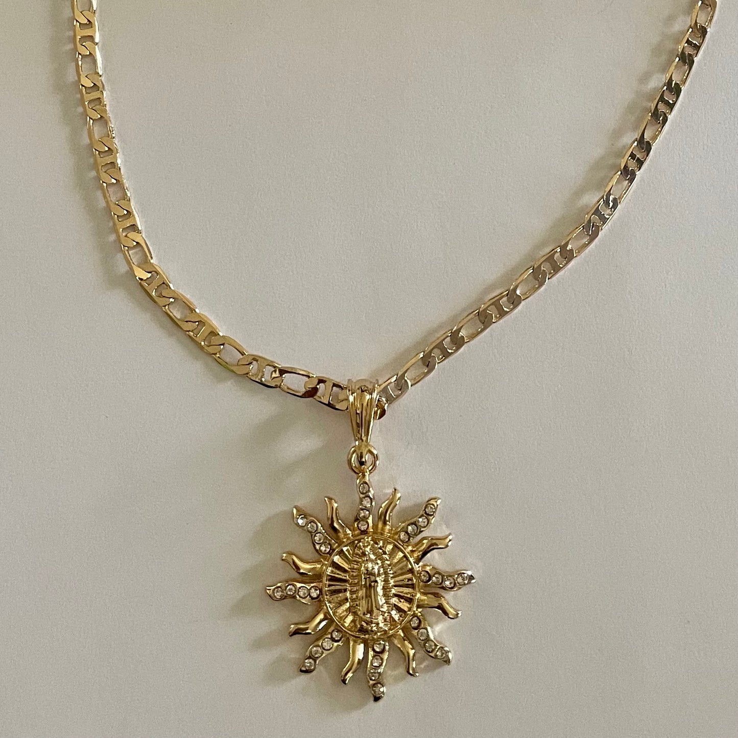 Sun pendant 18K Gold Plated