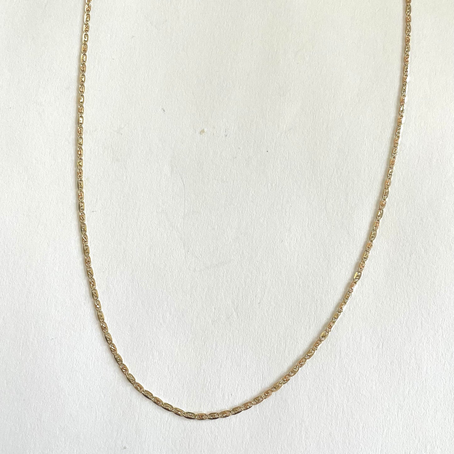 14K Tri-color Gold Valentino Chain 1.5mm