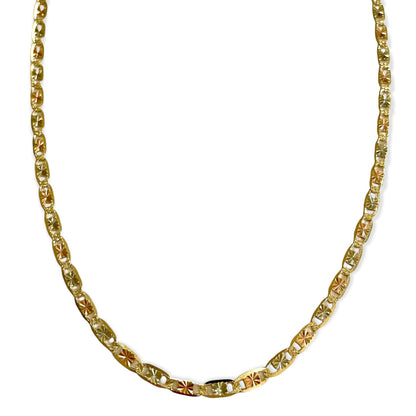 14K 3-toned Gold Valentino Chain 3.3mm