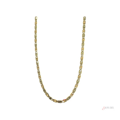14K 3-toned Gold Valentino Chain 1.8mm