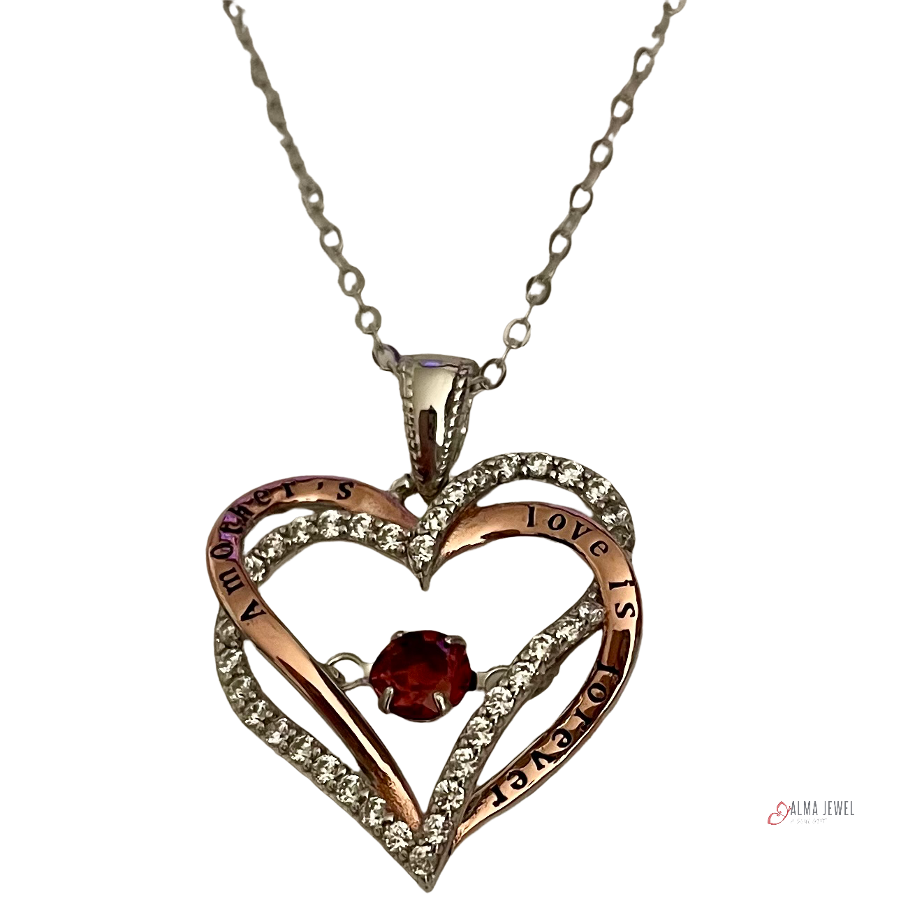 .925 Sterling Silver hearth pendant