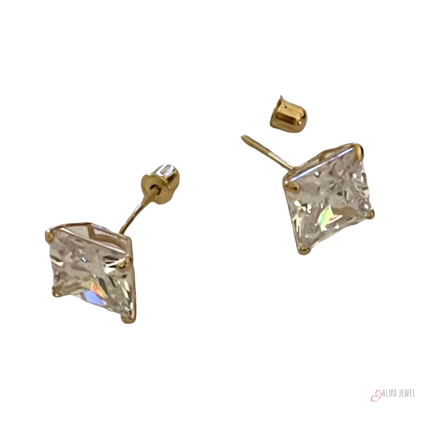 Square Stud Earrings