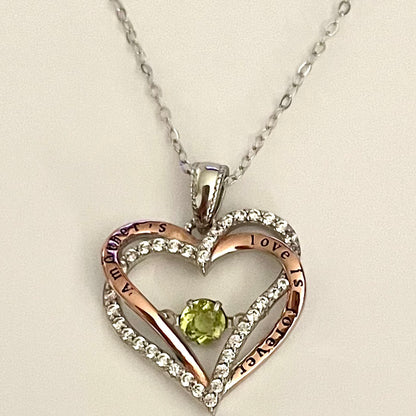 .925 Sterling Silver hearth pendant