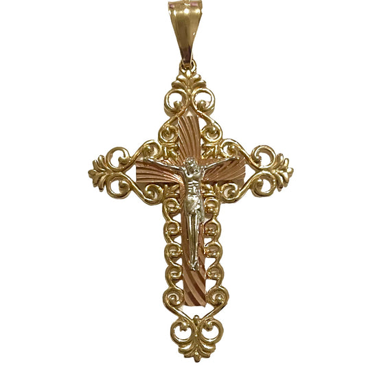 14K Gold Cross Pendant 14K Gold