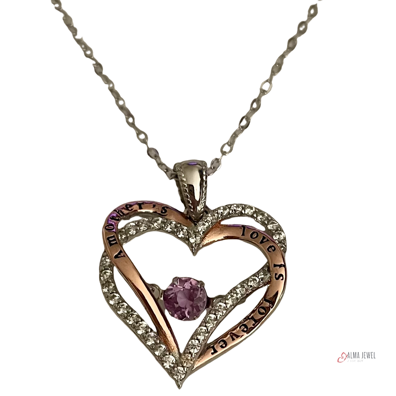 .925 Sterling Silver hearth pendant
