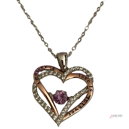 .925 Sterling Silver hearth pendant