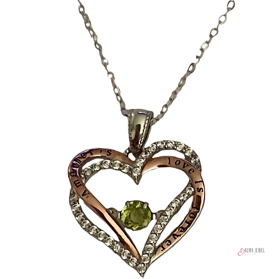 .925 Sterling Silver hearth pendant
