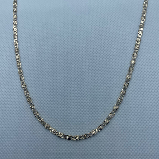 18K Gold Plated Sparkly star Chain 20in long
