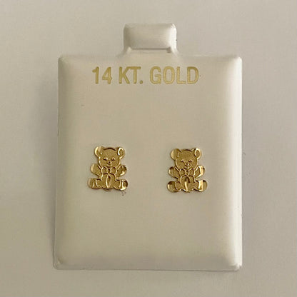 Teddy Bear Stud Earrings