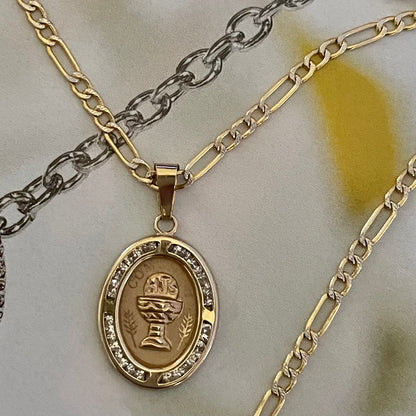 14K Gold First Communion Pendant