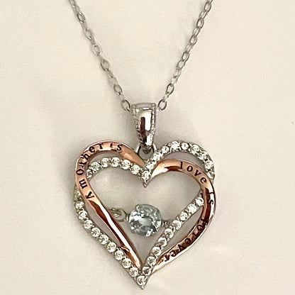 .925 Sterling Silver hearth pendant