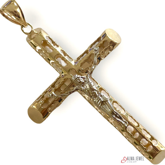14K Gold Crucifix Cross Pendant