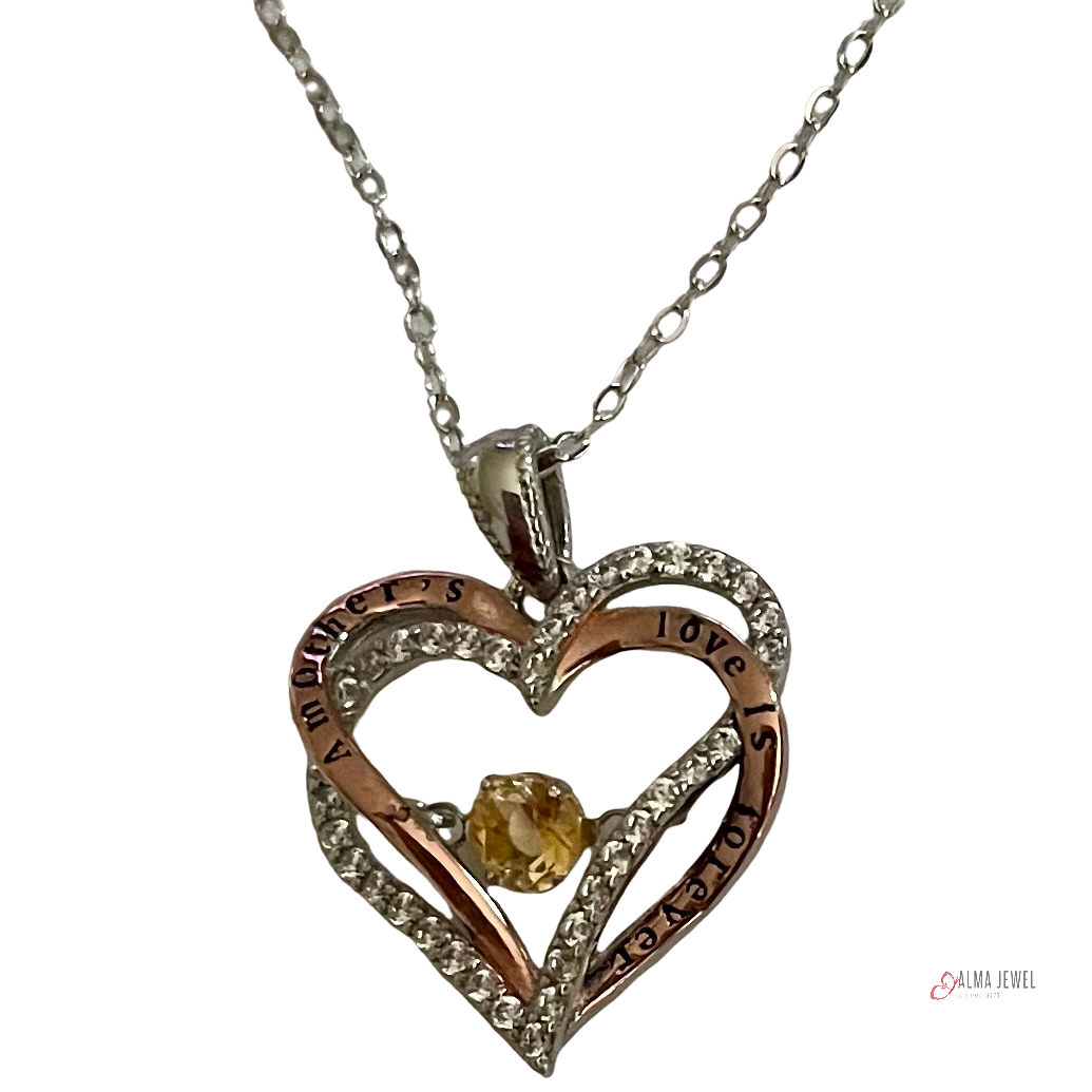 .925 Sterling Silver hearth pendant