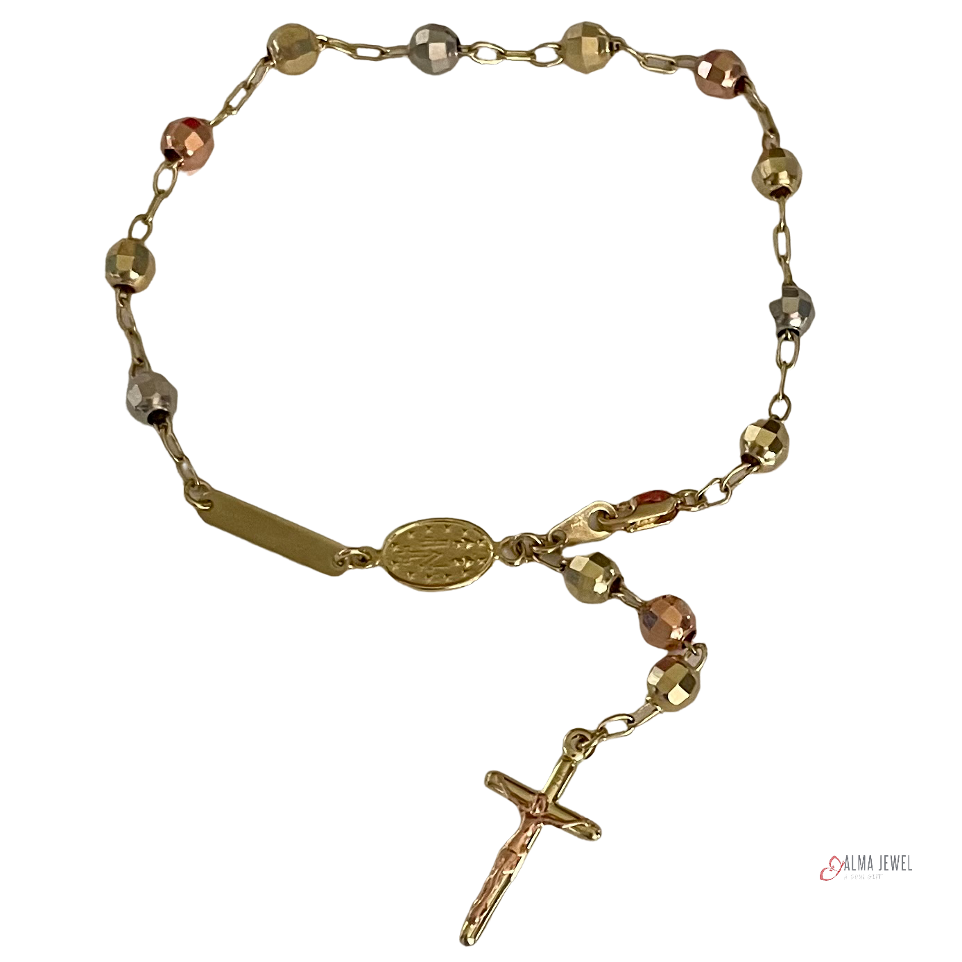 Tricolor Rosary Bracelet