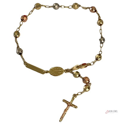 Tricolor Rosary Bracelet