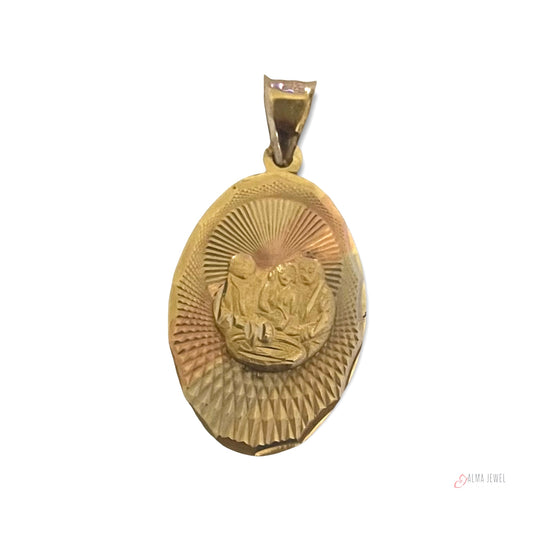 14K Gold Baptism Charm